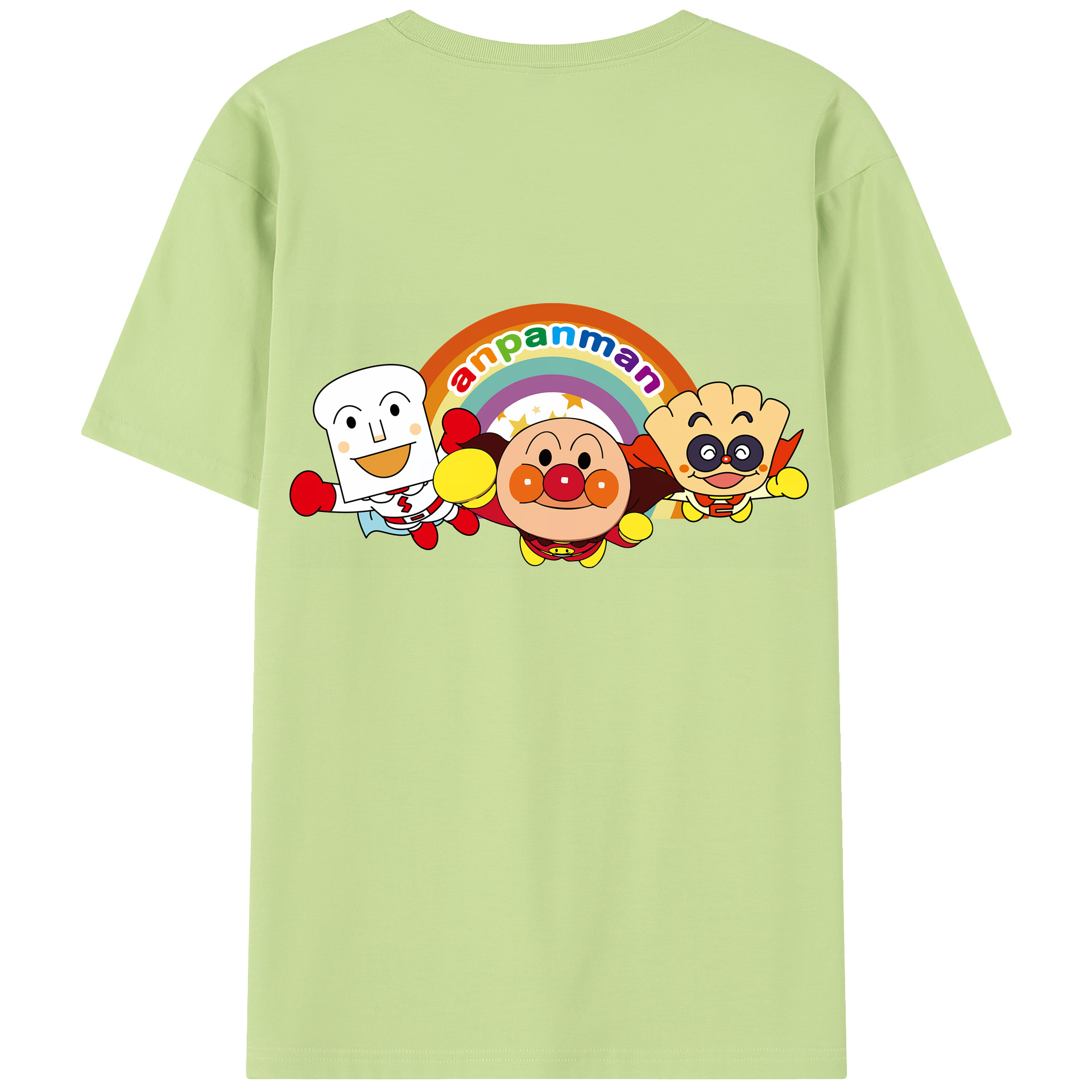 （画像用） アンパンマン Anpanman 綿100％半袖Tシャツ（背面プリント）